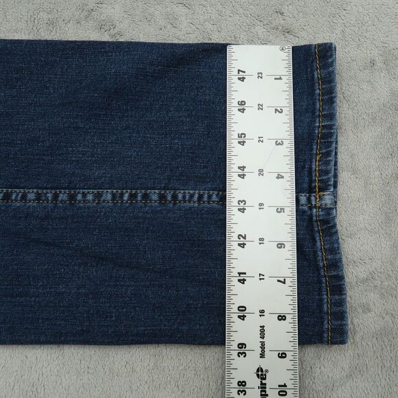 Levi's 514 Jeans Mens Size 40x30 Blue Classic Straight Denim Pants Dark Wash - Picture 4 of 16